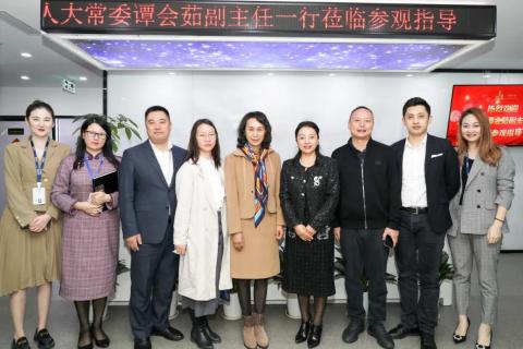 罗湖区人大常委副主任谭会茹一行莅临多多28调研
